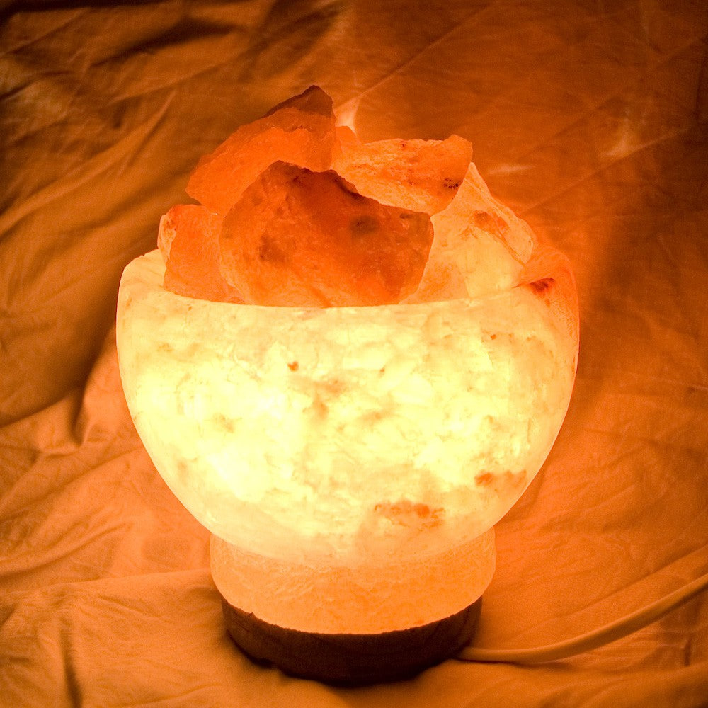 Lámpara Volcán de Fuego - Sal Natural del Himalaya - NOVEDAD
