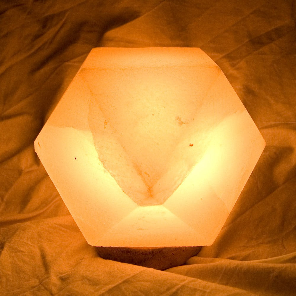 Lámpara Geométrica - Sal Natural del Himalaya - NOVEDAD