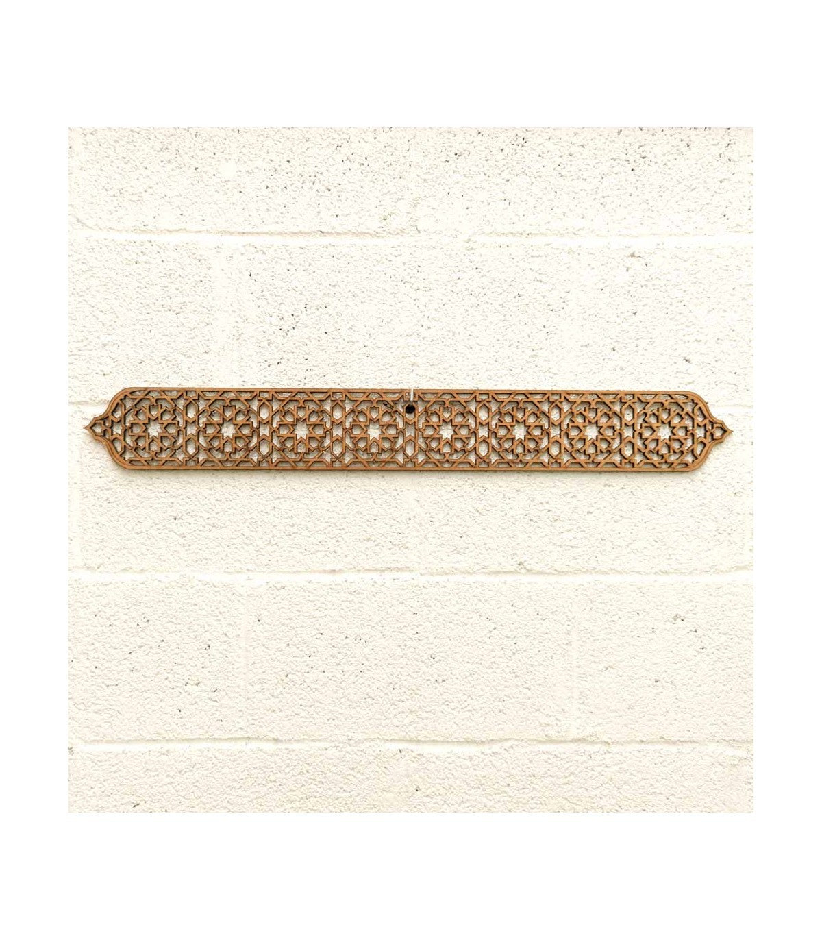 Celosía Árabe DM Corte Láser - Decoración Andalusí - Diseño Arabesk - 110x10cm
