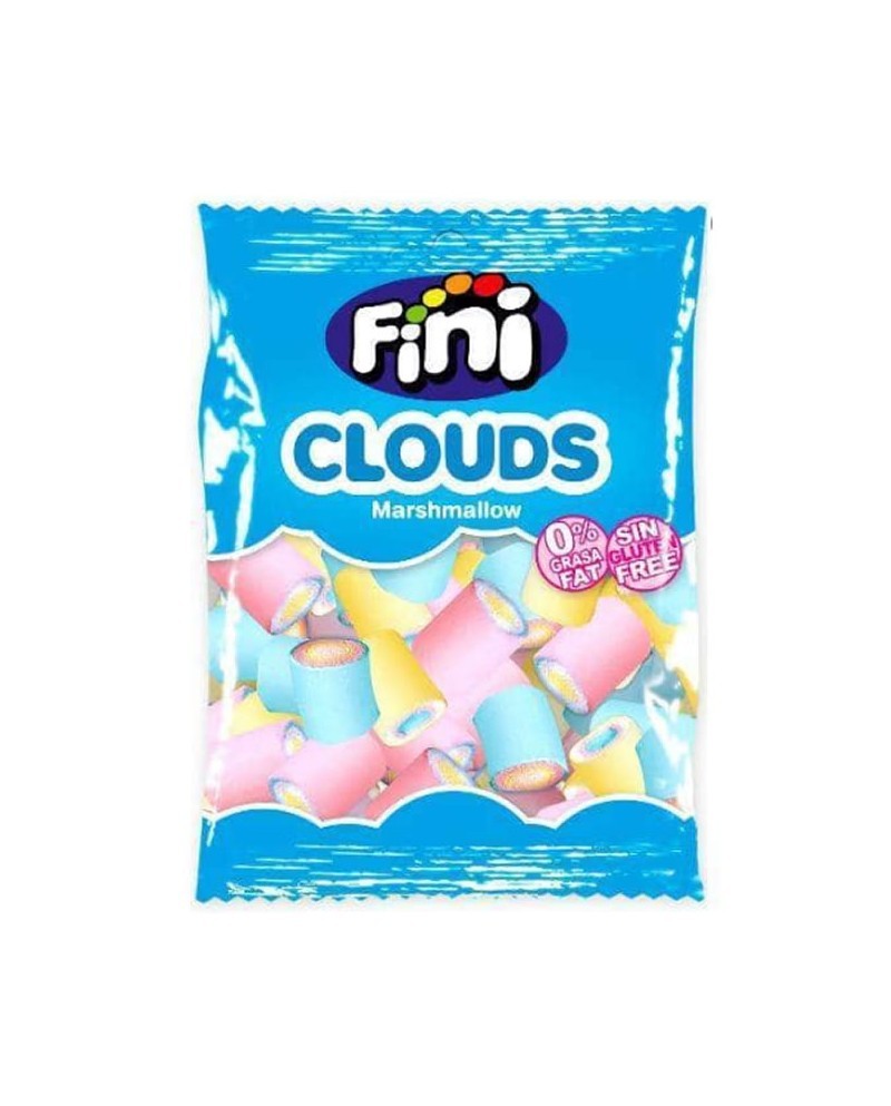 Clouds Golosinas Halal Marshmallow Nubes Fini Multicolor in Gluten y 0% Grasa 80 gr