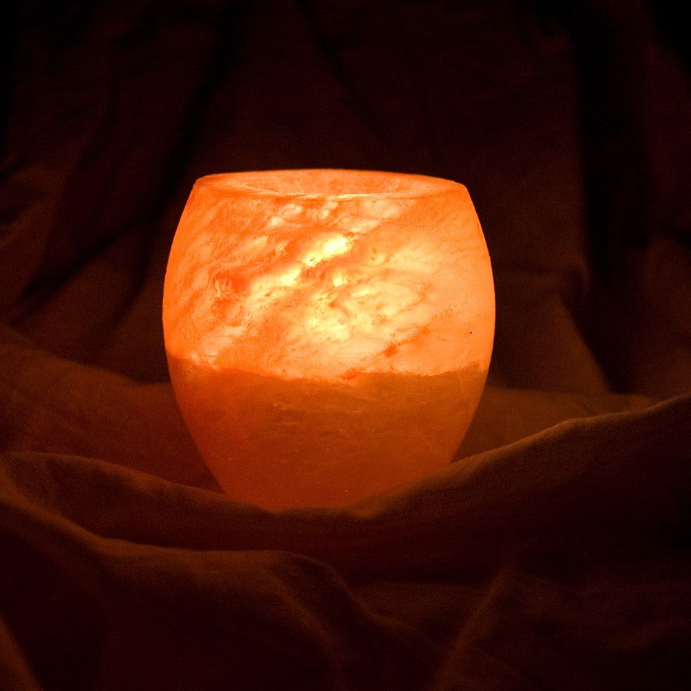 Portavelas Sal Natural Himalaya - Pulida - Feng Shui- NOVEDAD