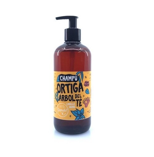 Champú Natural Anti Grasa - Arbol Té y Ortiga - 500 ml