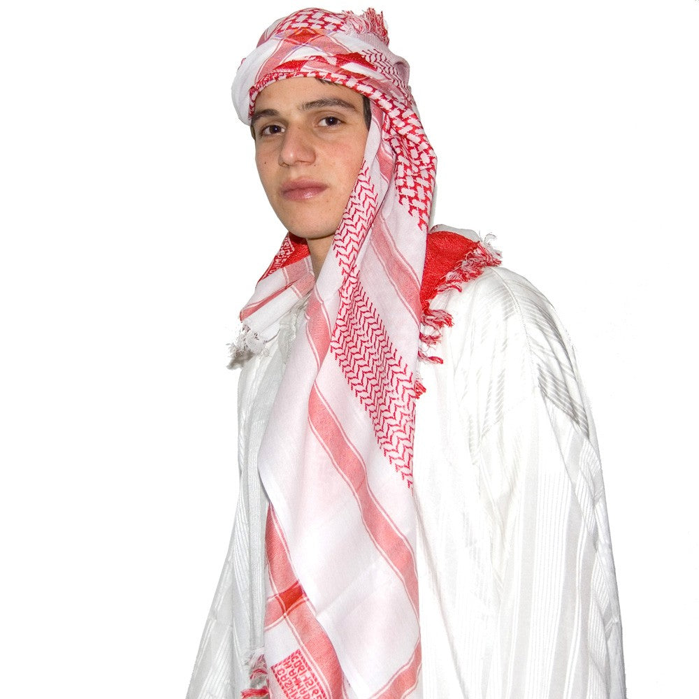 Pañuelo Arabe Saudi Rojo - Beduino - Algodón - NOVEDAD