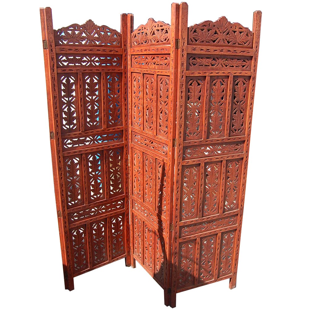 Biombo de Madera Roja Teka- NUEVO MODELO