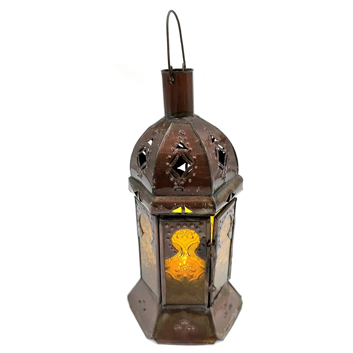 Farolillo porta Velas Sobre Mesa - Decoración Marroquí - Modelo Arkan Asfar