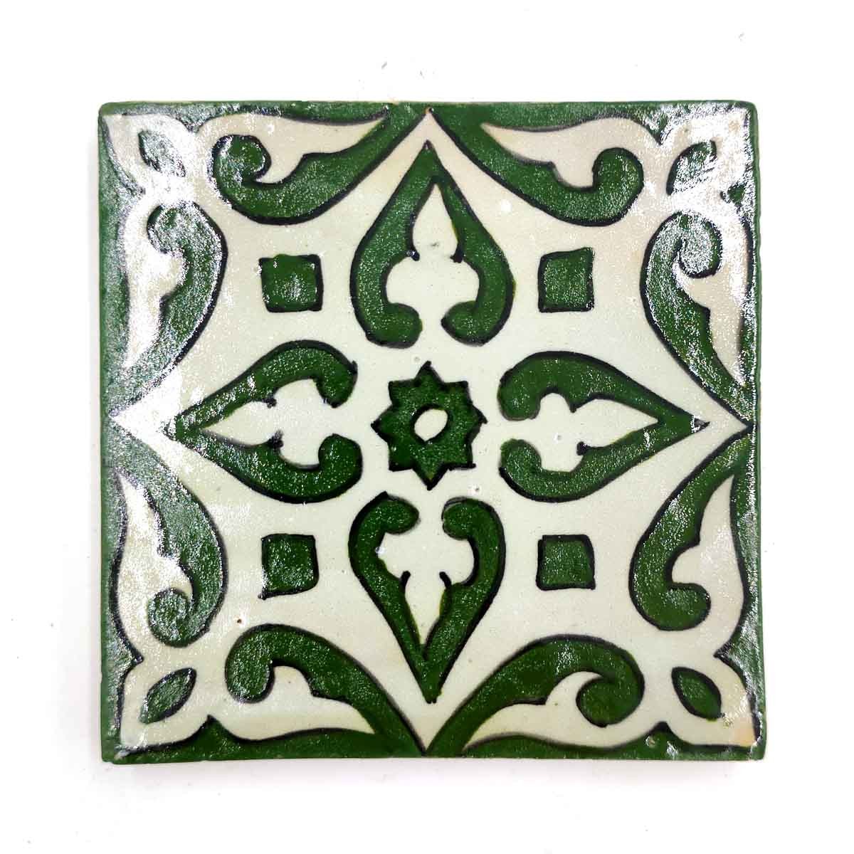 Azulejo Andalusí Zellige Mosaico Nazari 15x15 cm - Artesanal - Modelo 93