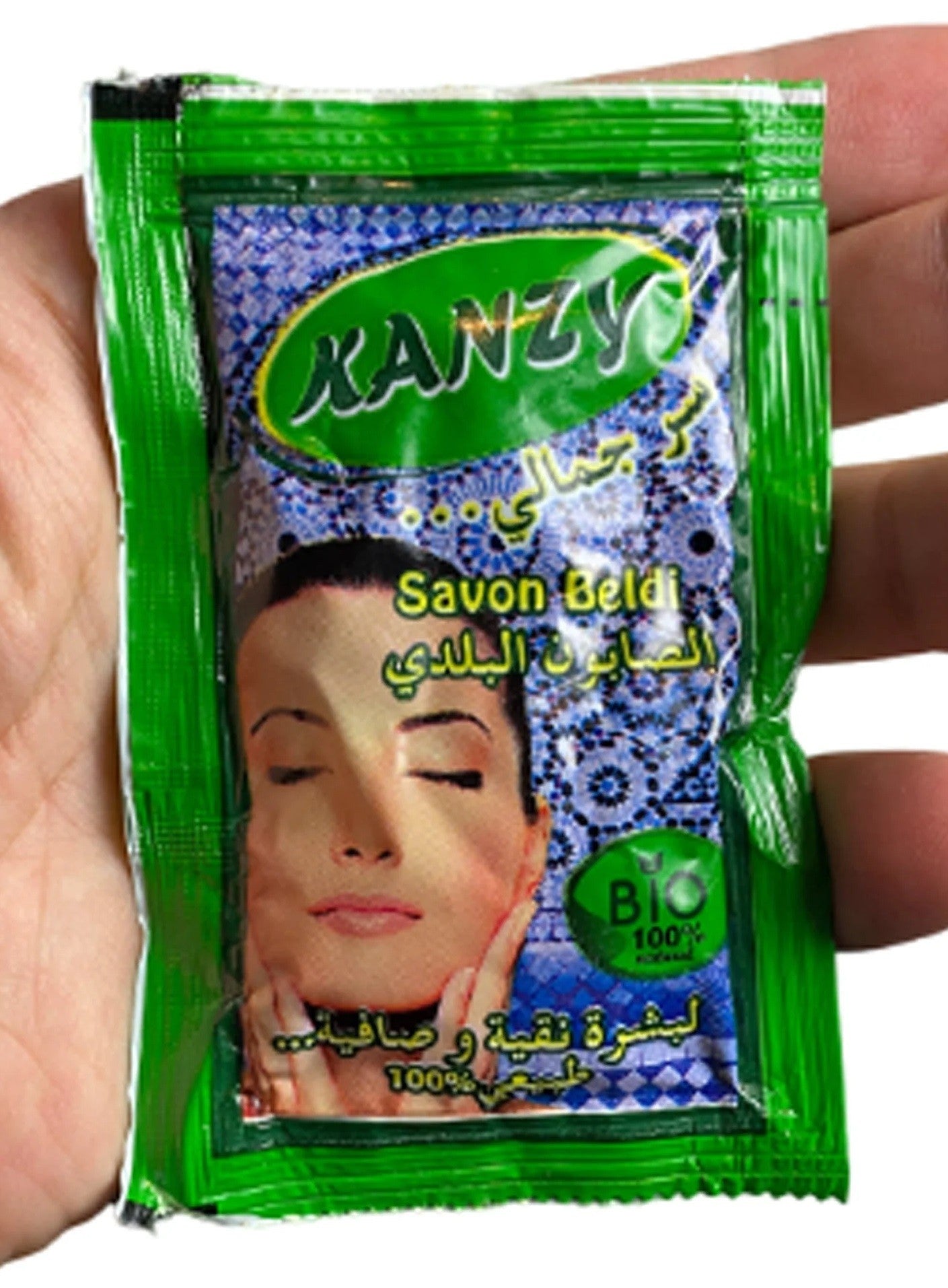 Jabón Ecologico "Beldi" - Ideal Hamman Arabe - Sobre 25 gr - 1 uso