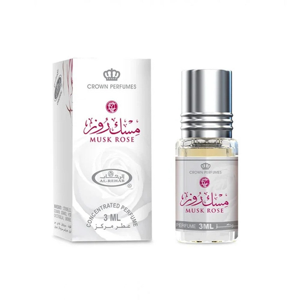 Perfume Musk Rose de Al-Rehab - 3 ml - Elegancia en Cada Gota