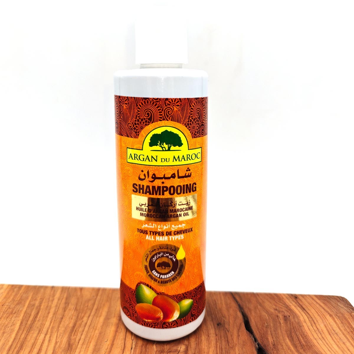 Champú Rejuvenecedor con Aceite de Argán - Argan Du Maroc (250ml) - Fortalecimiento y Vitalidad para su Cabello