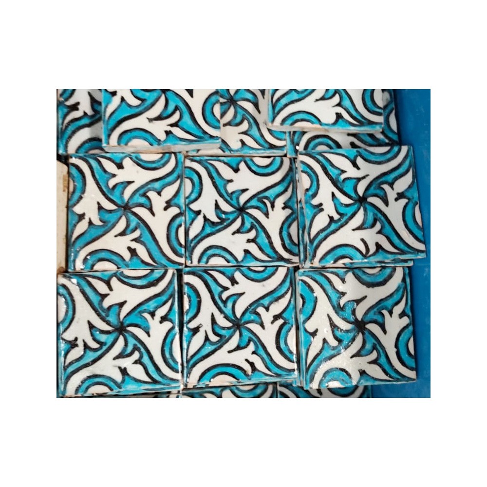 Azulejo Turquesa Zellige 5x5 cm - FEZ