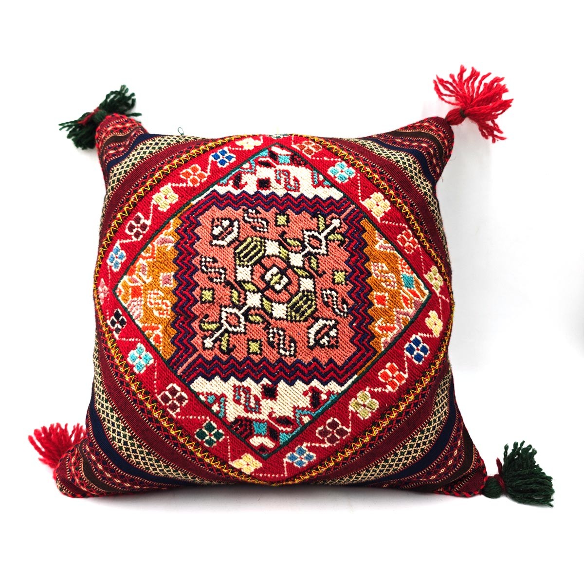 Funda Cojín Kilim Verni (Sumak) Moghan: Arte Oriental Hecho a Mano