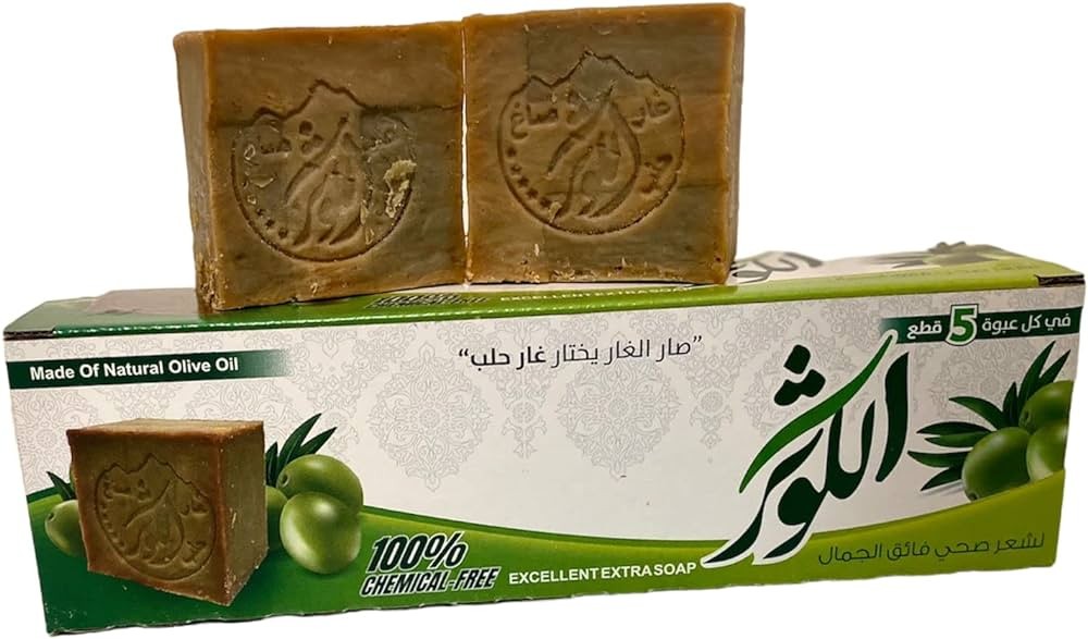 Pack de 5 Jabones de Alepo con Laurel y Aceite de Oliva Extra - Vegano y Ecológico