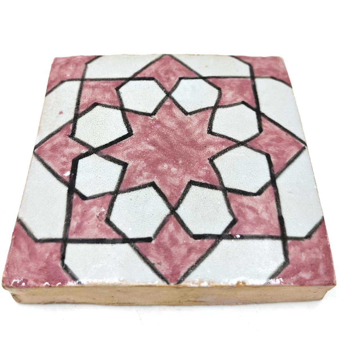Azulejo Andalusí - Zellige Mosaico Nazari - 10 x 10cm - Artesanal - Modelo 101