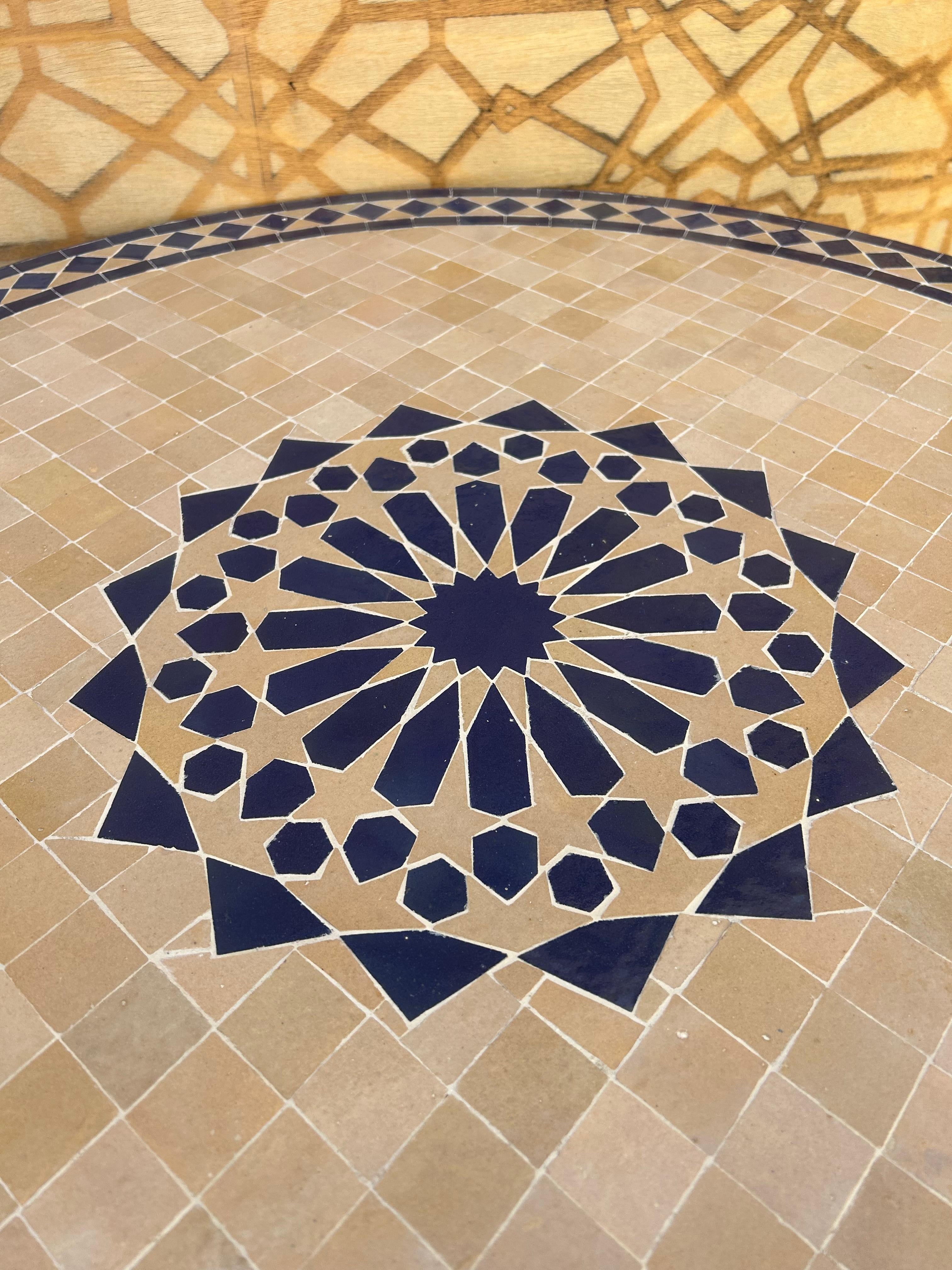 Mesa Mosaico 100 cm - Granado Estrella Alhambra - Modelo Generalife