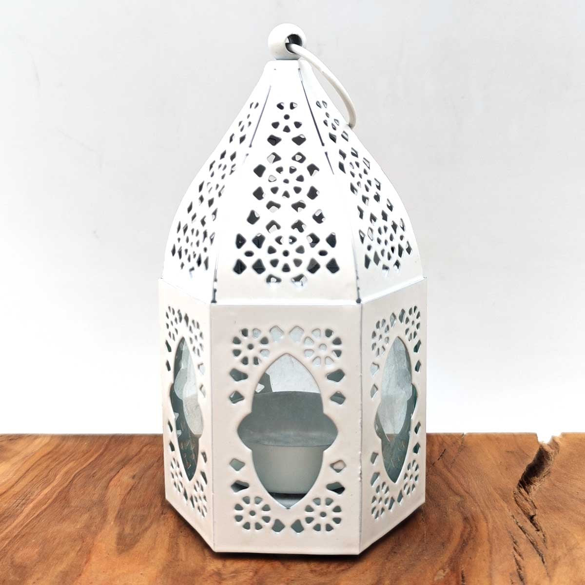 Farolillo Árabe Calado - Blanco - Modelo Kadiman Abiad