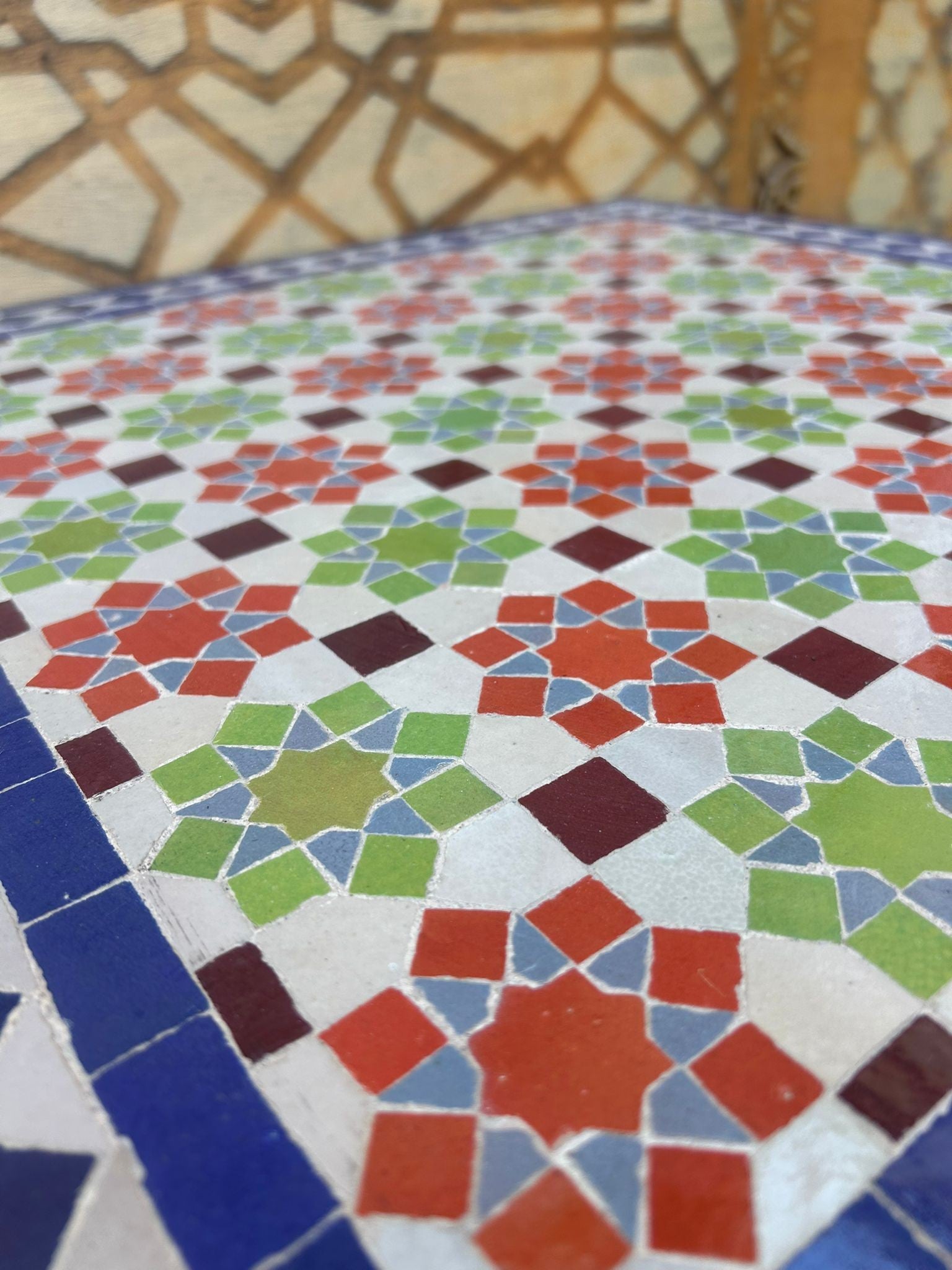 Mesa mosaico Cuadrada  - Modelo TIZNIT