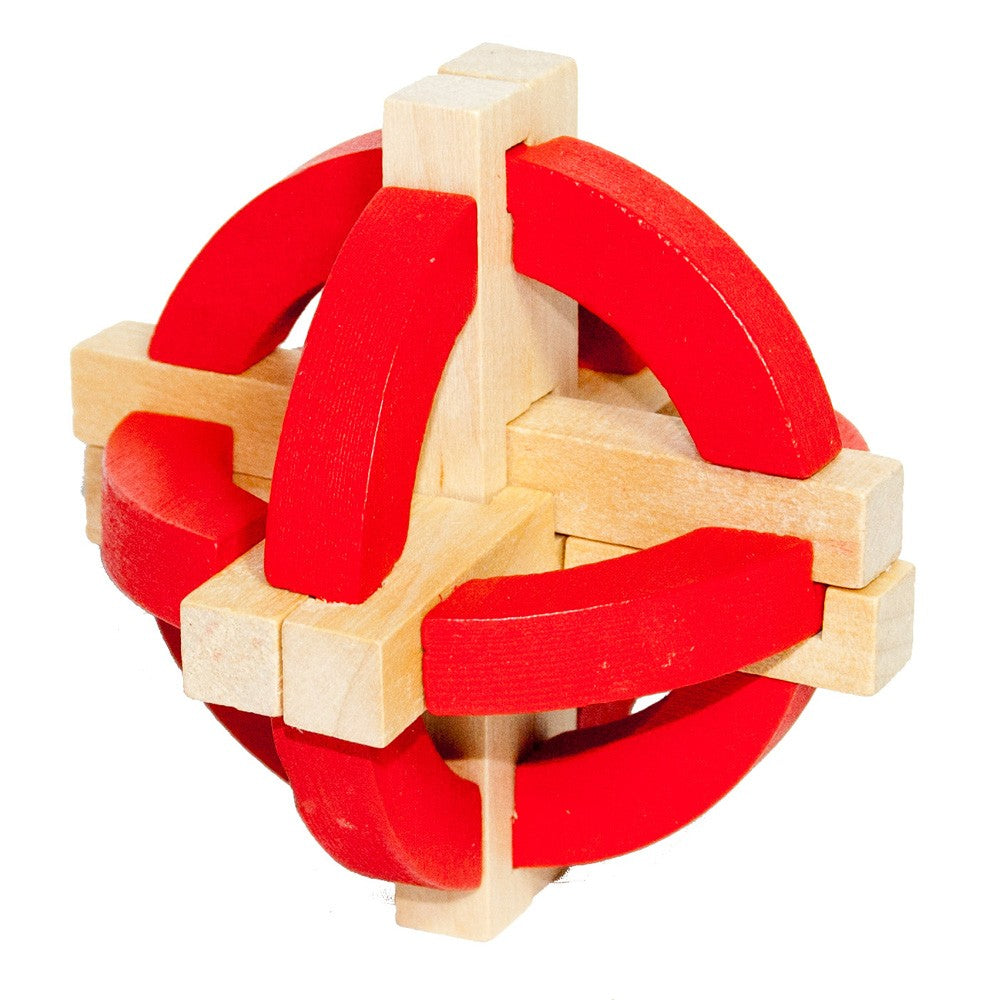 Puzzle Madera Esfera Arcos - Ingenio - Rompecabezas - 10 cm