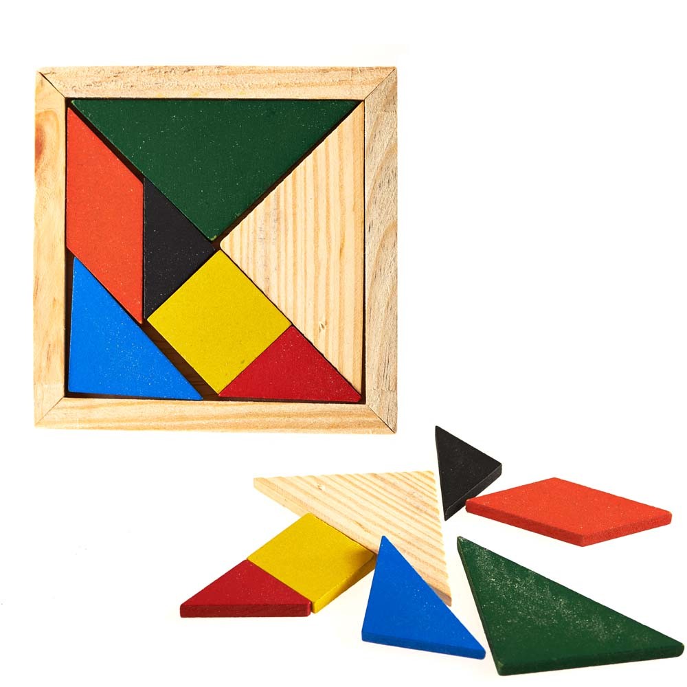Tangram Oriental Cuadrado - Crear Figuras - Puzzle - Ingenio
