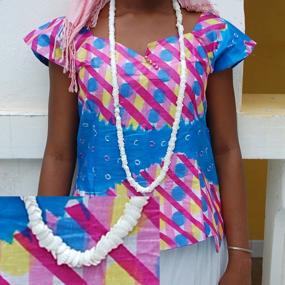 Collar Africano Conchas - Diseño Etnico - Artesano - Modelo 1
