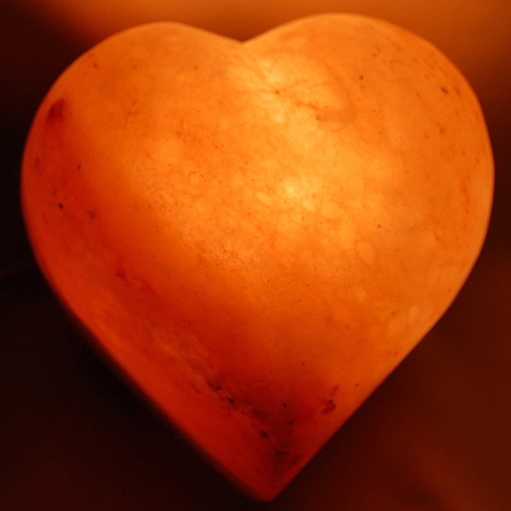 Lámpara Corazón de Sal Pulida - Natural - Himalaya - NOVEDAD