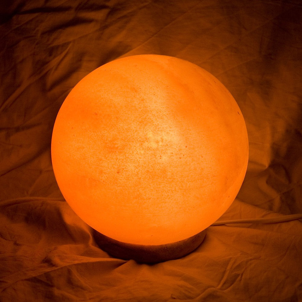 Lámpara Esfera de Sal Pulida - Natural - Himalaya - NOVEDAD