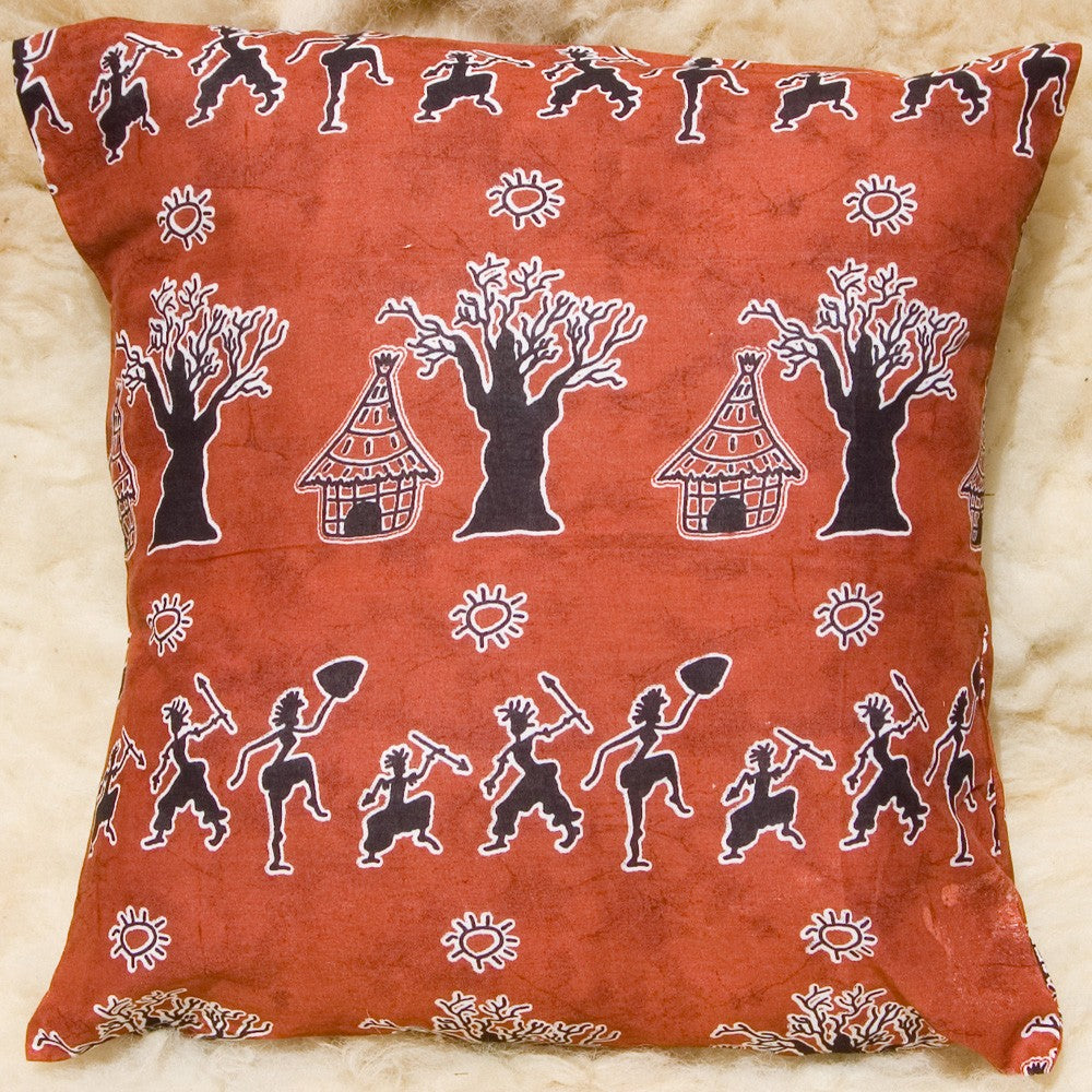 Cojín Africano Etnico- Tela 100% Algodón - Diseño Tribu