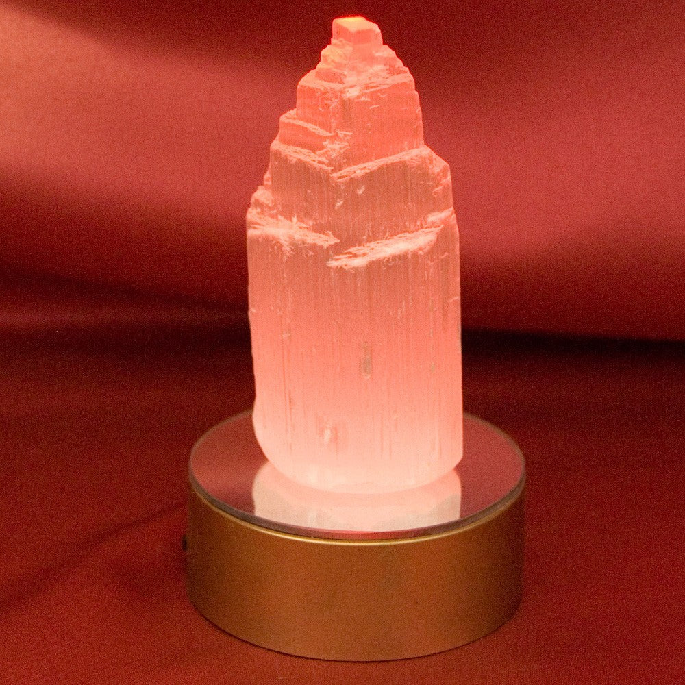 Monolito Selenita - Mineral Natural - Base Color Opcional