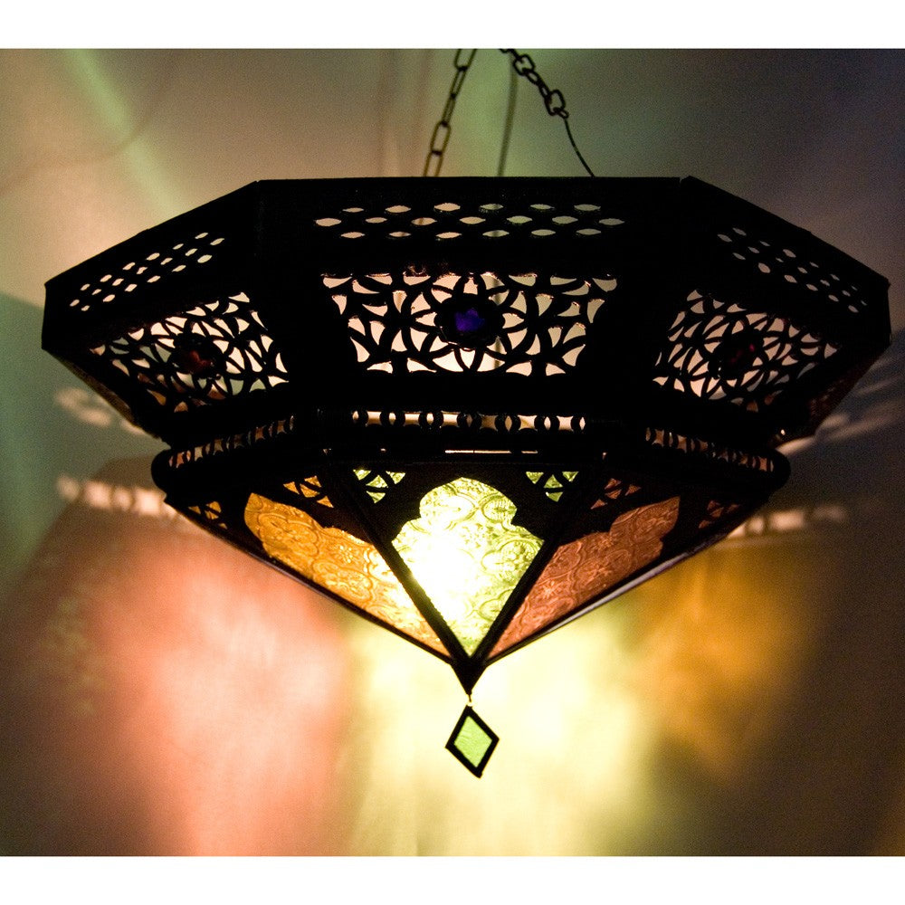 Plafón Calado - Cristal y Resinas - Diseño Arabe-2 Colores
