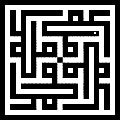 Mohammed - Diseño Cuadruple - Escritura Arabe Cúfico Geométrico