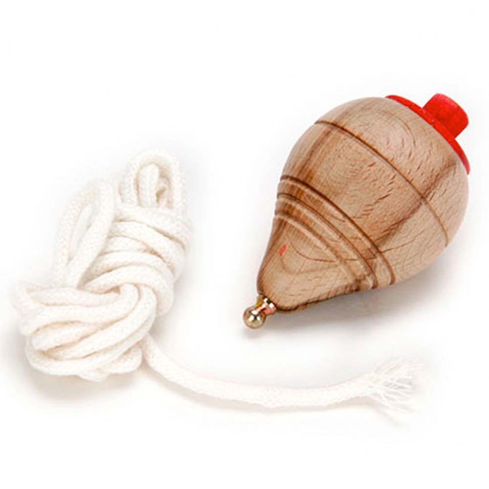 Trompo Madera - Cordel - Juego Clásico Niños