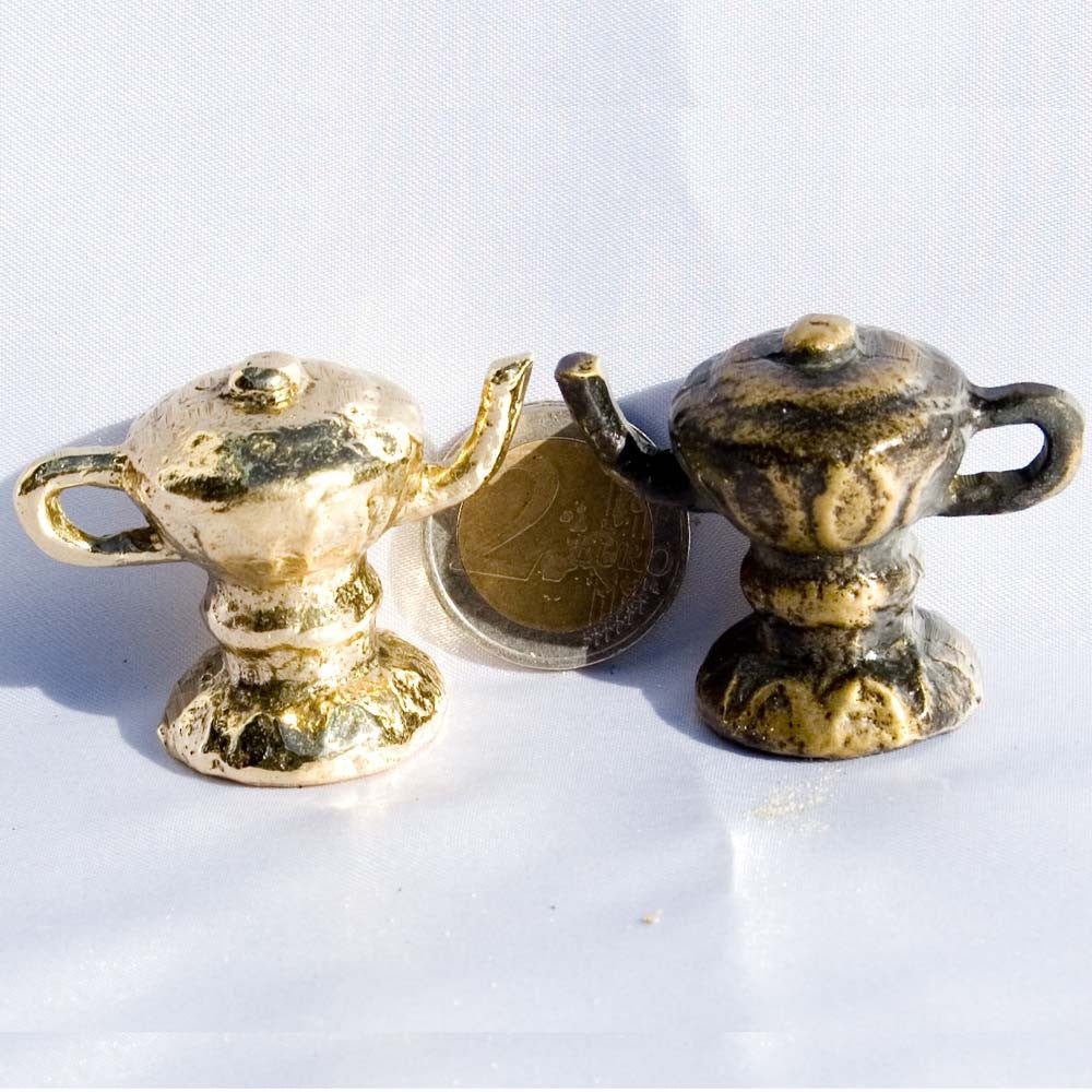 Mini Tetera Arabe - Fundición Bronce o Envejecido-Muy bonita-4cm
