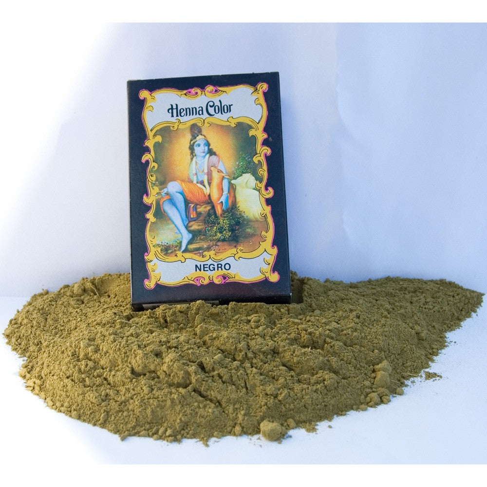 Henna Natural Teñir Pelo - Color Negro - Radhe Shyam - 100 gr