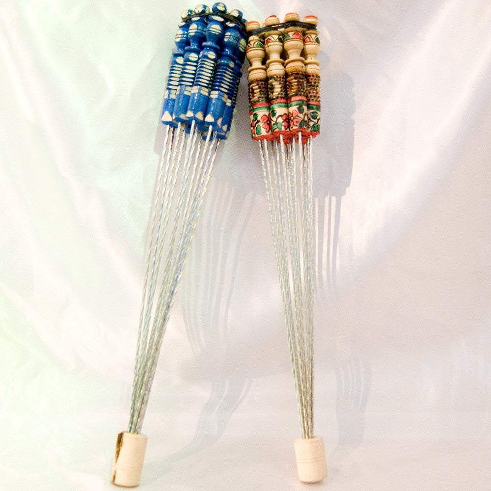 Pinchitos Morunos  - 12 und.- Pintado a Mano - 40 cm - 2 Colores