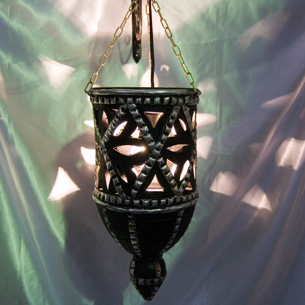 Lámpara Barro Calada - Alpaca - Diseño Arabe - 40 cm