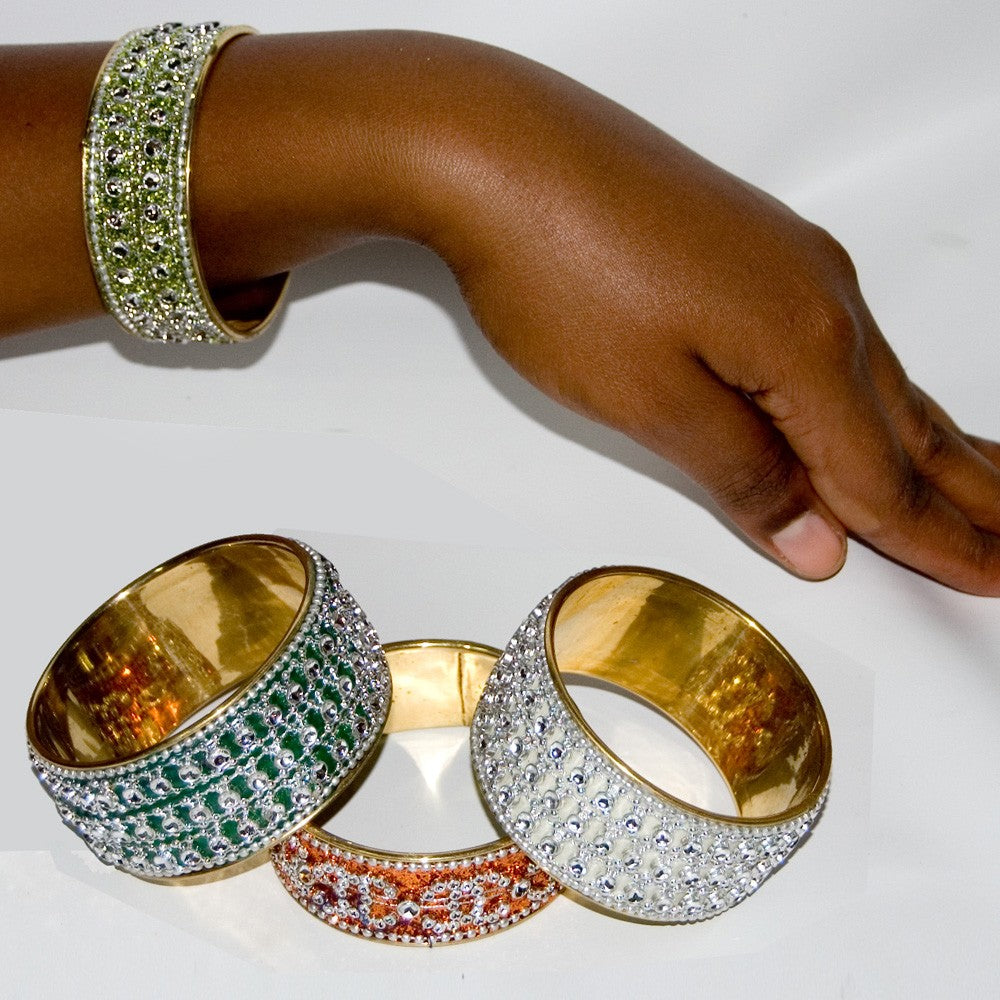 Brazalete Dorado Brilantes - 7 x 3,5 cm - NOVEDAD
