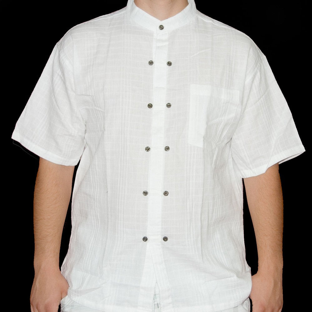 Camisa Blanca Algodón - Botones - Varias Tallas