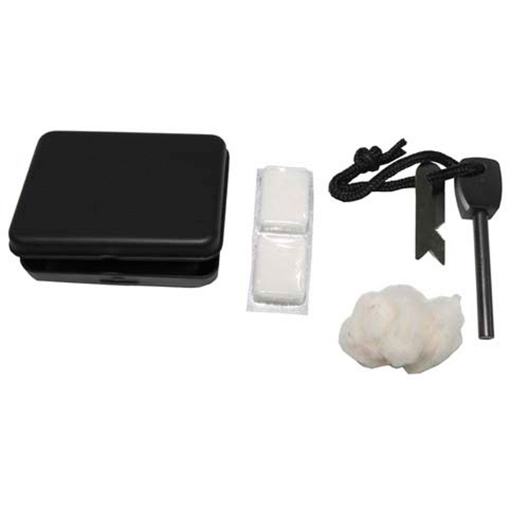 Kit Inicio Fuego - Pedernal - Algodón - Pastilllas Encendido