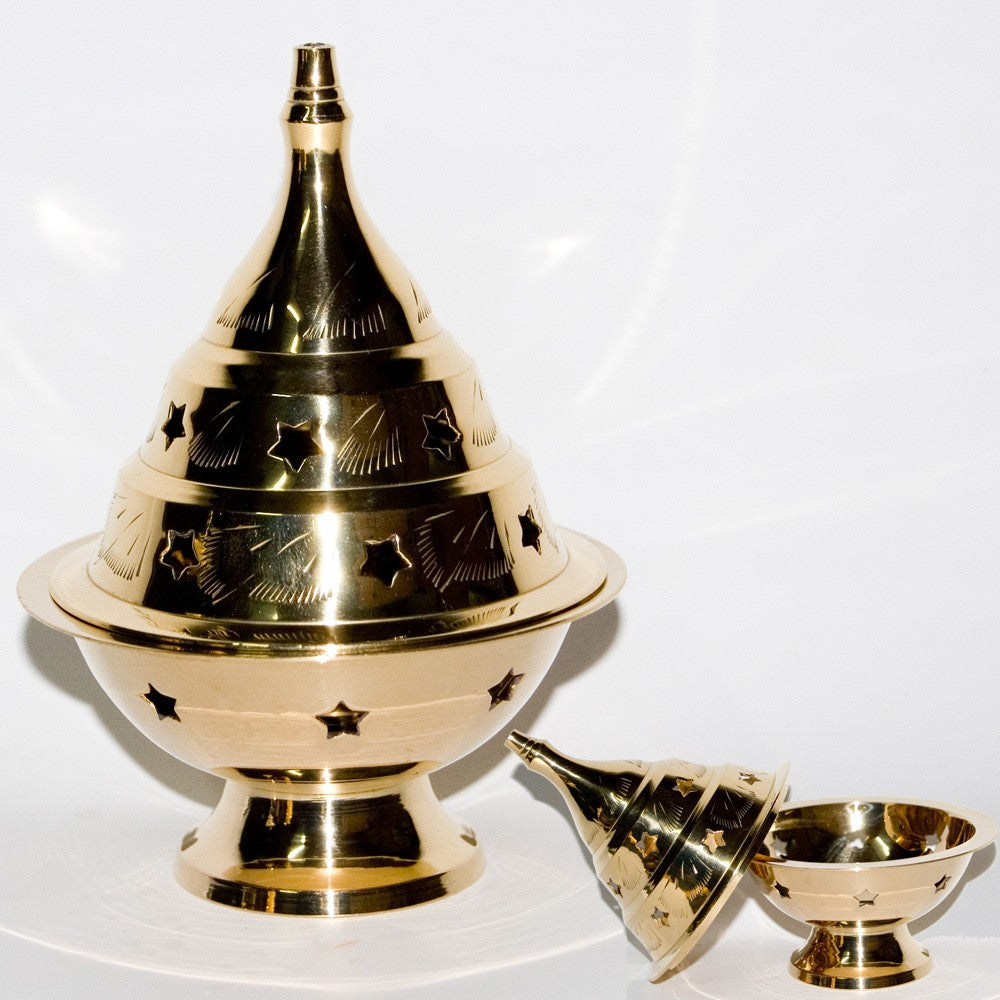 Incensario Botafumeiro - Bronce - Calado Estrellas