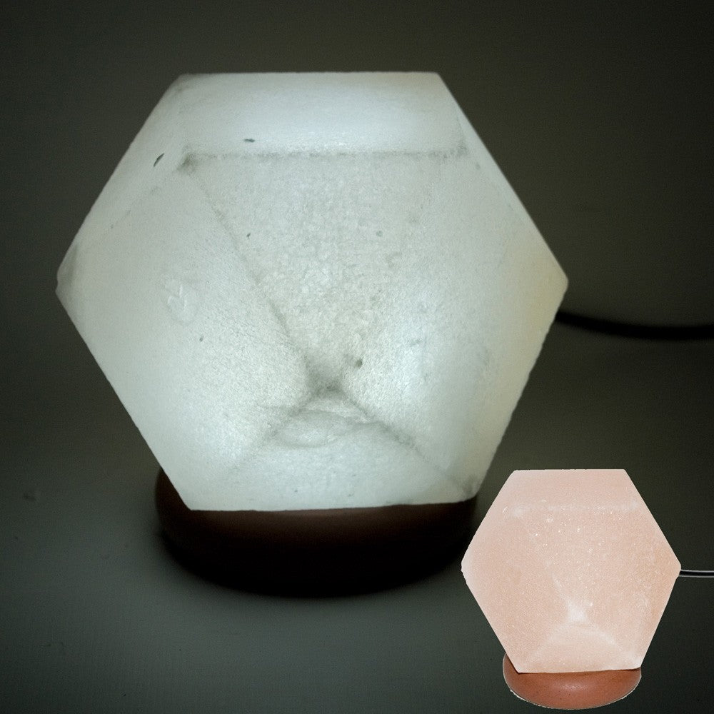 Mini Lámpara USB Sal Diamante del Himalaya - Color Naranja