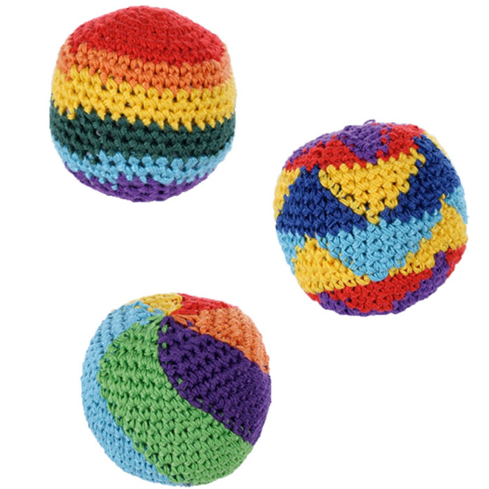Bola Blanda  - Tela - Multicolor  - Relleno Semillas - 5,5 cm