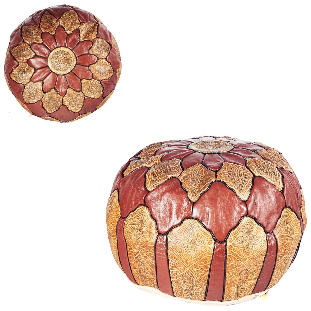 Puff Grande Mosaico - Varios Colores - Primera Calidad