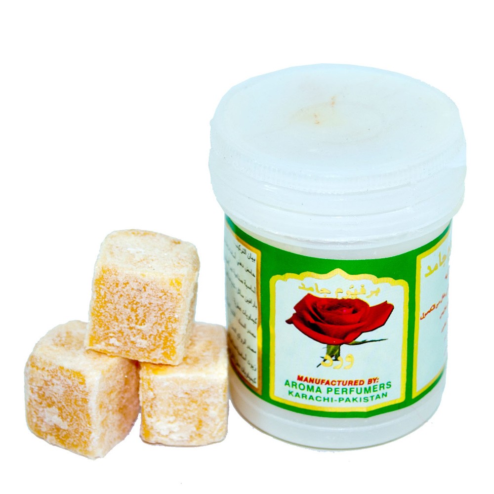 Almizcle en Piedra con Esencia Rosa - Resina - 25 gr