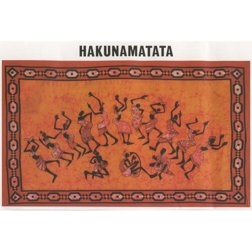 Tela Algodon India-Hakuna Matata-Artesana-140 x 210 cm