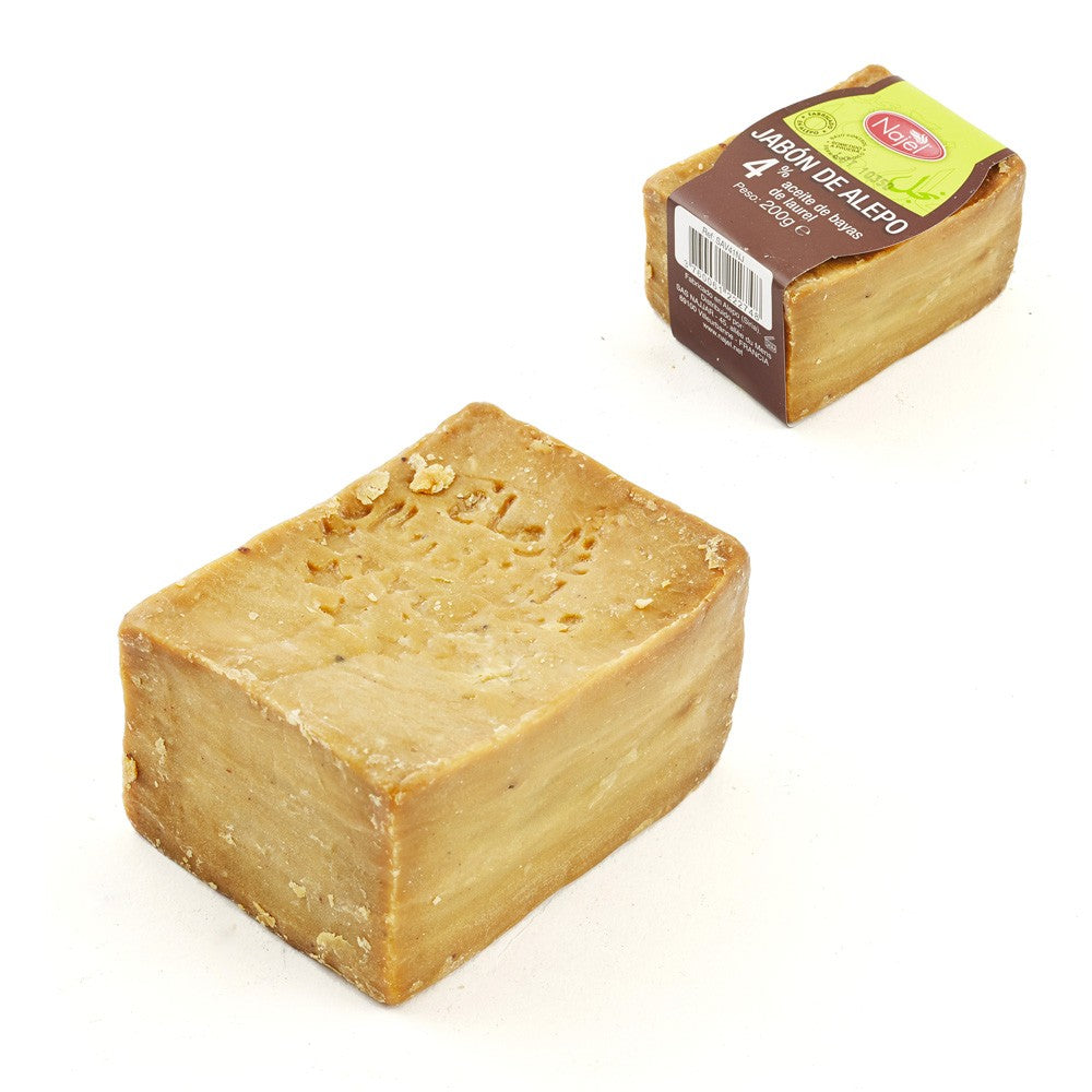 Jabón Natural  Oliva y Laurel 5 % (Siria) 200 Gr - Alepo