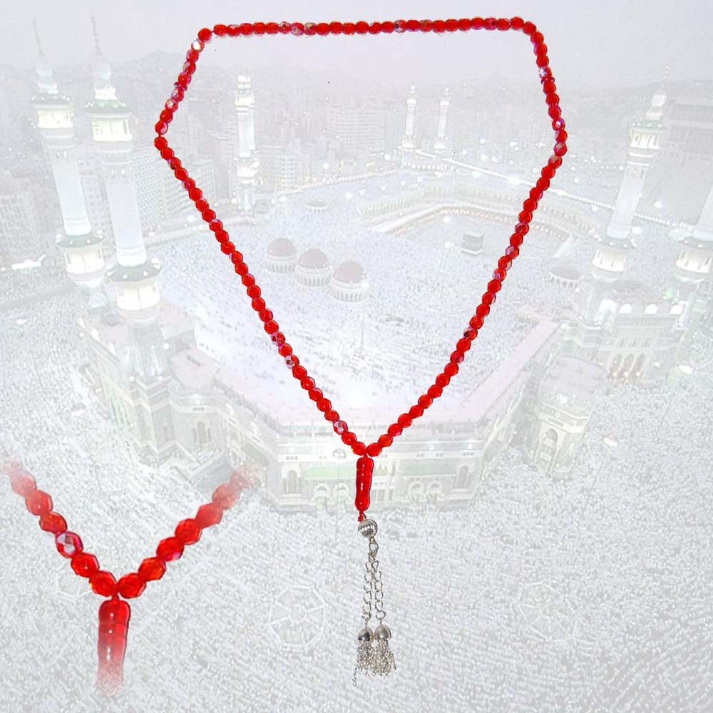 Tasbih Rojo 99 bolas - Tamaño ideal para Viajes - 35 cm