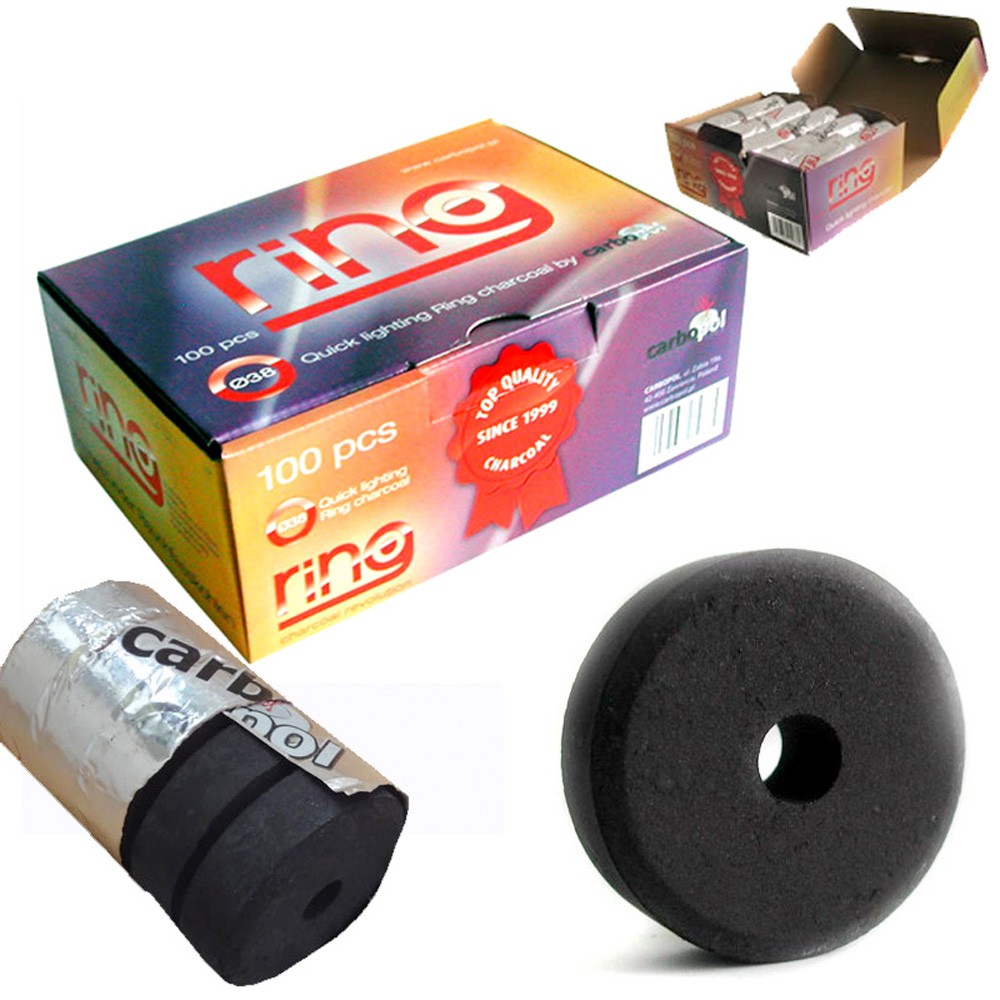 Carbón Ring - 38 mm-Instantáneo-Tubo 5 Pastillas - Vortex