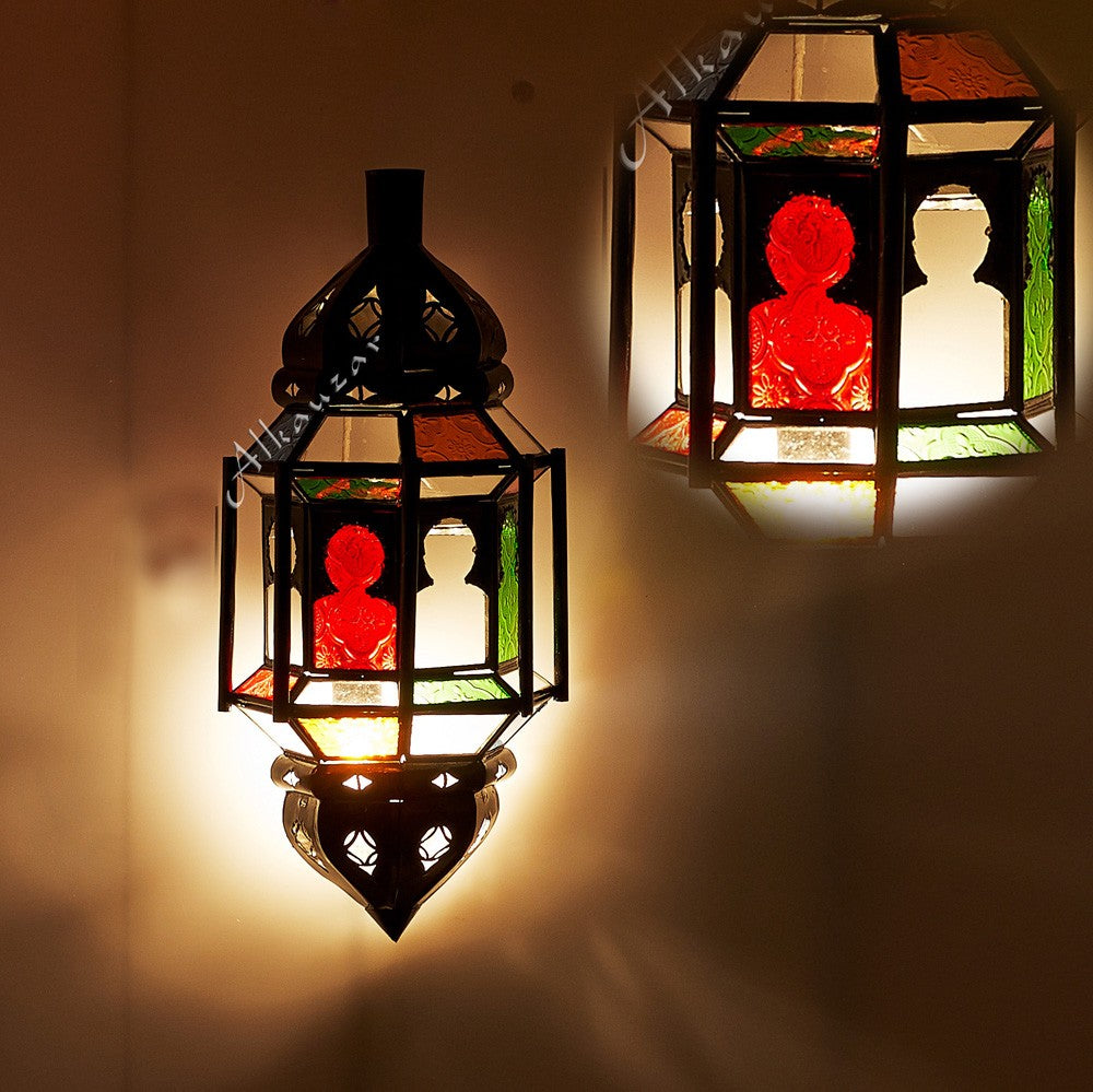 Aplique Calado de Cristal - Barras -  Multicolor - Arcos Arabes