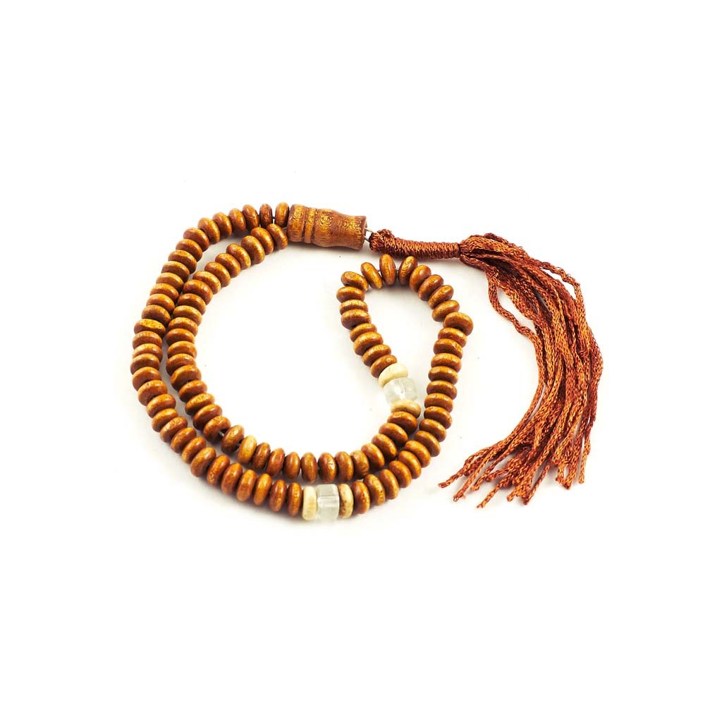 Tasbih madera 100 bolas - Madera  - 25 cm - Ideal Viaje