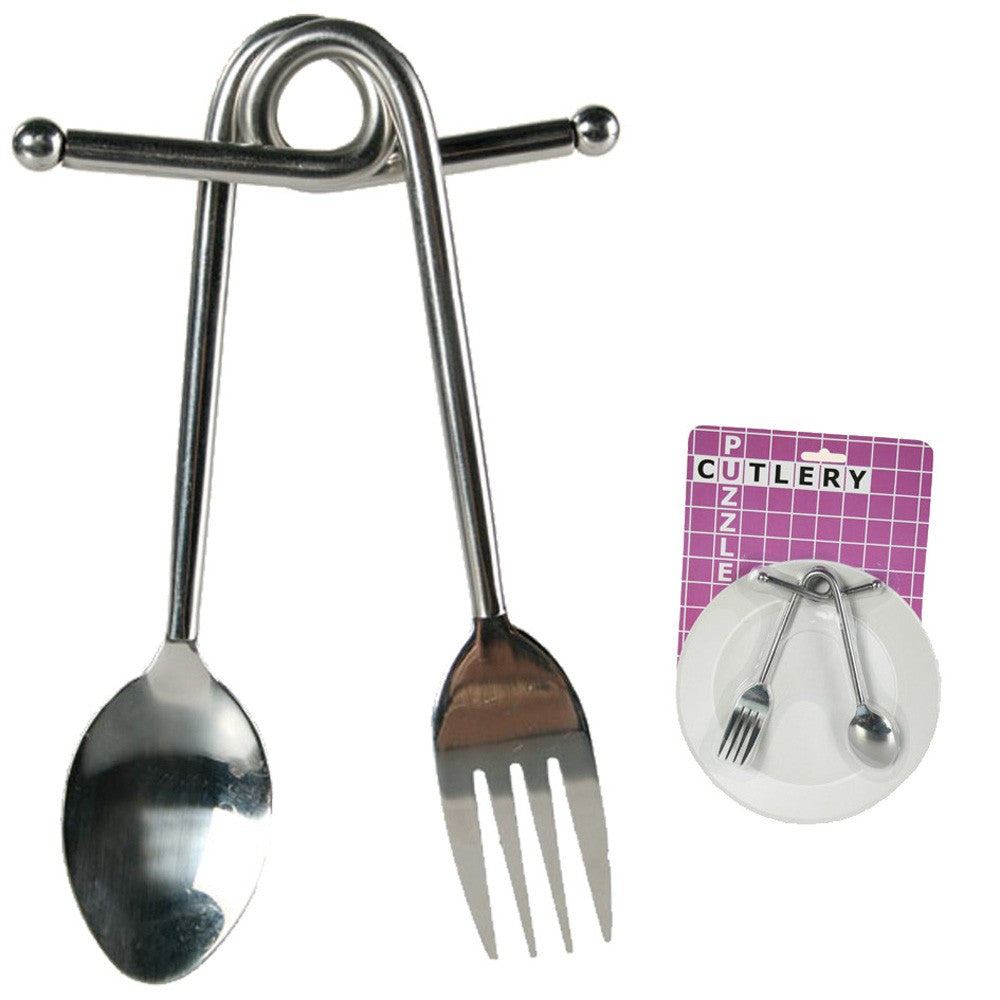 Juego Cubiertos Ingenio - Cuchara y Tenedor - Podrás Comer? 16cm