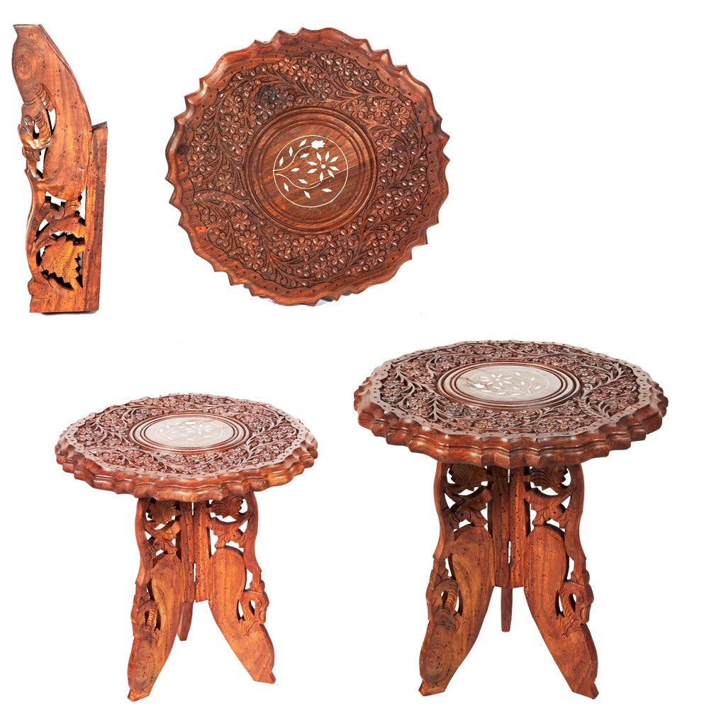 Mesa de Madera de India Patas - 2 Tamaños - Desmontable